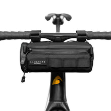 Load image into Gallery viewer, ALMSTHRE compact cycling handlebar bag midnight black