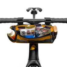 Load image into Gallery viewer, compact handlebar bag full of nutrition