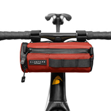 Load image into Gallery viewer, ALMSTHRE compact cycling handlebar bag rust red