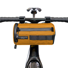 Load image into Gallery viewer, ALMSTHRE signature cycling handlebar bag in California Gold color